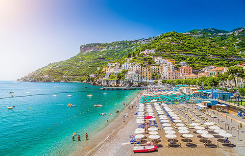 Playa en Salerno